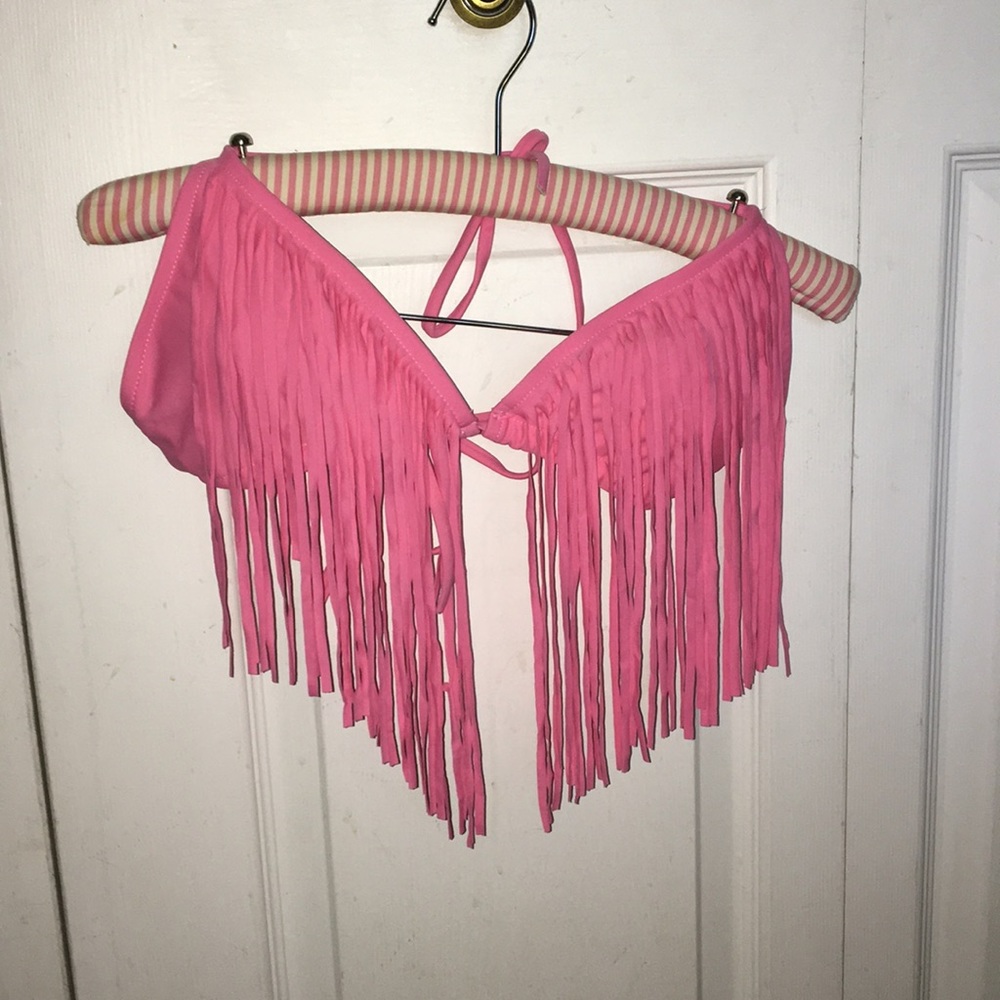 Pink bikini top